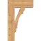 Ekena Millwork Olympic Block Smooth Bracket w/ Offset Brace, Western Red Cedar, 7 1/2"W x 20"D x 32"H BKT0806X20X32OLY05SWR - alternate 4